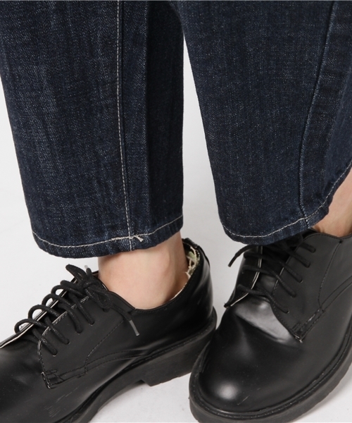 CUBE SUGAR（キューブシュガー）の「11ozデニム サスペンダー付きパンツ（デニムパンツ・レディース・ネイビー/ブルー・M/L）」の13枚目の写真