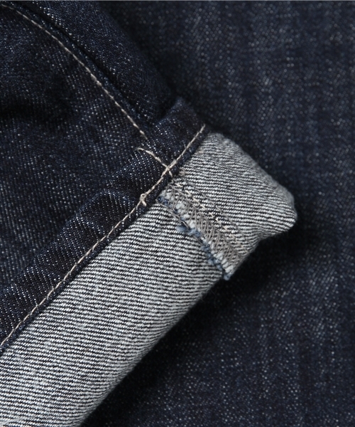 CUBE SUGAR（キューブシュガー）の「11ozデニム サスペンダー付きパンツ（デニムパンツ・レディース・ネイビー/ブルー・M/L）」の16枚目の写真