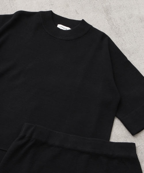 LEPSIM(レプシィム)の「12Gニットセットアップ 748947(ワンピース・レディース・ブラック/グリーン・LARGE/MEDIUM)」の10枚目の写真