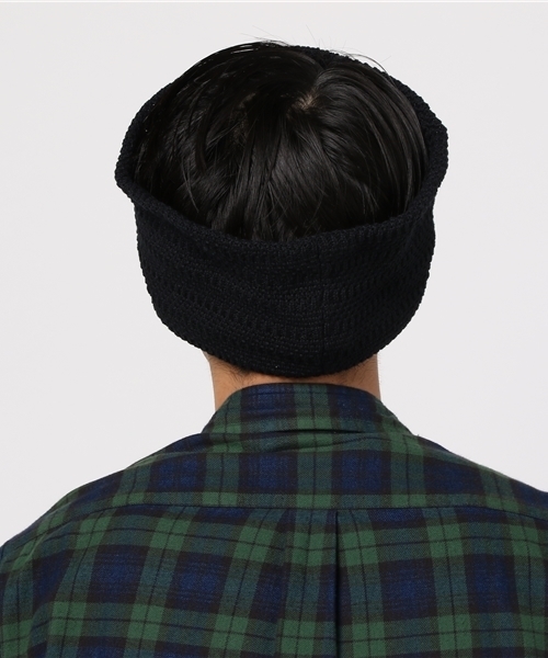 C-PLUS（シープラス）の「【C-PLUS】コットンヘアバンド（ヘアバンド・メンズ・ネイビー/ブラック・FREE）」の4枚目の写真