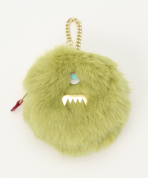 ACCOMMODE（アコモデ）の「モンスターファーミニポーチ（ポーチ・レディース・アイボリー/ブラック/ベージュ/グリーン/ライトグリーン/ピンク/レッド/グレー/ブルー/コーラルピンク・FREE）」の7枚目の写真