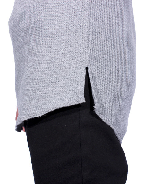 ８(eight)（エイト）の「ワッフル ロング丈 タンクトップ サーマル（タンクトップ・メンズ・グレー/ホワイト/ブラック/カーキ・MEDIUM/X-LARGE/LARGE）」の15枚目の写真