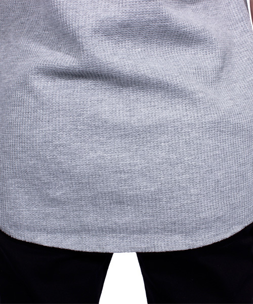 ８(eight)（エイト）の「ワッフル ロング丈 タンクトップ サーマル（タンクトップ・メンズ・グレー/ホワイト/ブラック/カーキ・MEDIUM/X-LARGE/LARGE）」の18枚目の写真