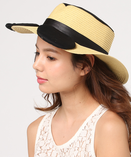 E Hyphen World Gallery イーハイフンワールドギャラリー の ミッキー ストローハット ハット Wear