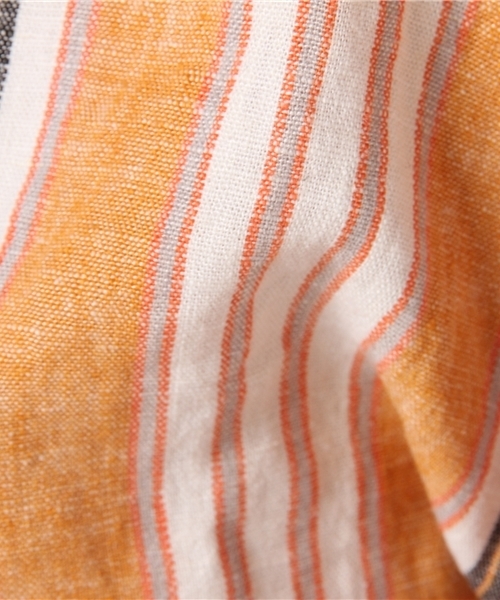 SLY（スライ）の「HAVANA STRIPE VOLUME SLEEVE OP（ワンピース・レディース・オレンジ・1/2）」の8枚目の写真