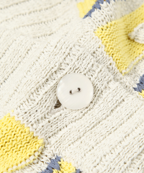 And A（アンドエー）の「ループヤーンカーディガン（カーディガン/ボレロ・レディース・グレー/ネイビー/イエロー/イエロー系その他/アイボリー・38）」の9枚目の写真