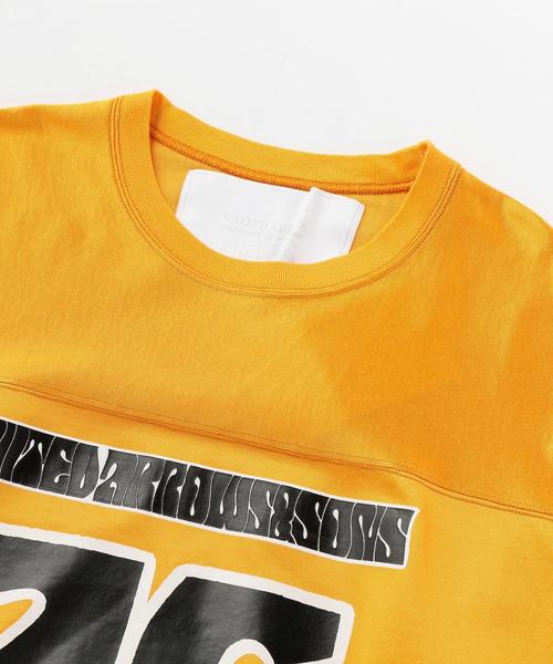 UNITED ARROWS & SONS（ユナイテッドアローズアンドサンズ）の「UNITED ARROWS & SONS（ユナイテッドアローズ＆サンズ）MAT/M FOOTBOOL TEE ◆（Tシャツ/カットソー・メンズ・イエロー/パープル・MEDIUM/SMALL/LARGE/X-LARGE）」の4枚目の写真