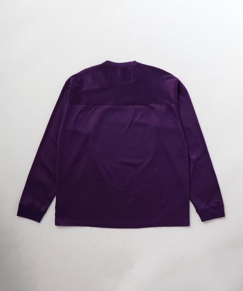 UNITED ARROWS & SONS（ユナイテッドアローズアンドサンズ）の「UNITED ARROWS & SONS（ユナイテッドアローズ＆サンズ）MAT/M FOOTBOOL TEE ◆（Tシャツ/カットソー・メンズ・イエロー/パープル・MEDIUM/SMALL/LARGE/X-LARGE）」の6枚目の写真