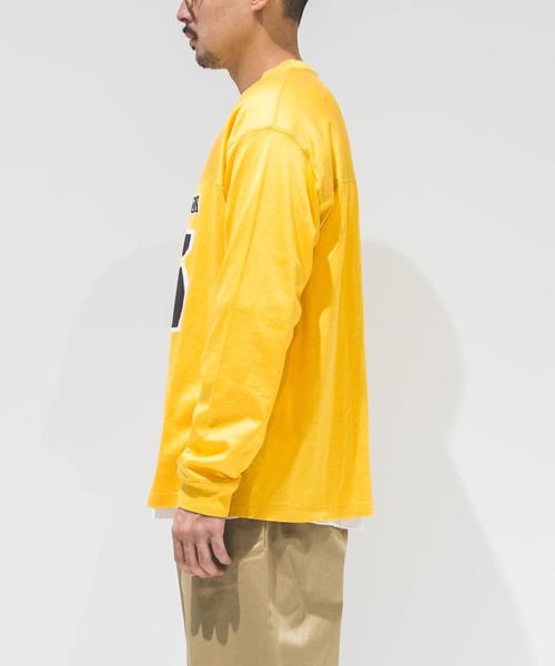UNITED ARROWS & SONS（ユナイテッドアローズアンドサンズ）の「UNITED ARROWS & SONS（ユナイテッドアローズ＆サンズ）MAT/M FOOTBOOL TEE ◆（Tシャツ/カットソー・メンズ・イエロー/パープル・MEDIUM/SMALL/LARGE/X-LARGE）」の8枚目の写真