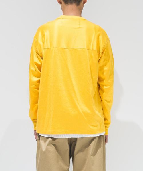 UNITED ARROWS & SONS（ユナイテッドアローズアンドサンズ）の「UNITED ARROWS & SONS（ユナイテッドアローズ＆サンズ）MAT/M FOOTBOOL TEE ◆（Tシャツ/カットソー・メンズ・イエロー/パープル・MEDIUM/SMALL/LARGE/X-LARGE）」の9枚目の写真
