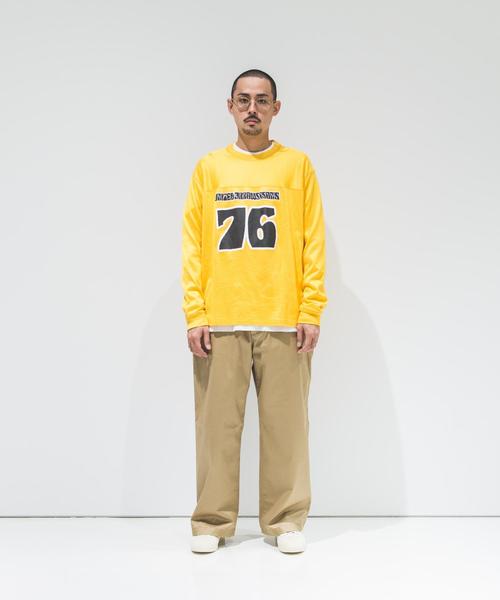 UNITED ARROWS & SONS（ユナイテッドアローズアンドサンズ）の「UNITED ARROWS & SONS（ユナイテッドアローズ＆サンズ）MAT/M FOOTBOOL TEE ◆（Tシャツ/カットソー・メンズ・イエロー/パープル・MEDIUM/SMALL/LARGE/X-LARGE）」の10枚目の写真