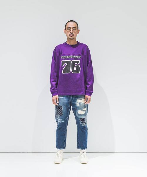 UNITED ARROWS & SONS（ユナイテッドアローズアンドサンズ）の「UNITED ARROWS & SONS（ユナイテッドアローズ＆サンズ）MAT/M FOOTBOOL TEE ◆（Tシャツ/カットソー・メンズ・イエロー/パープル・MEDIUM/SMALL/LARGE/X-LARGE）」の13枚目の写真
