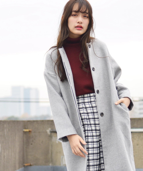 earth music&ecology（アースミュージックアンドエコロジー）の「・ベルスリーブタートルニットプルオーバー（ニット/セーター・レディース・ボルドー/ベージュ/アイボリー/杢グレー/ブラック/ネイビー・L/M）」の12枚目の写真