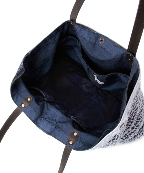 VAINL ARCHIVE（ヴァイナルアーカイブ）の「VAINL ARCHIVE×PORTER TOTE BAG（トートバッグ・メンズ・ブラウン/ネイビー・ONE SIZE）」の4枚目の写真