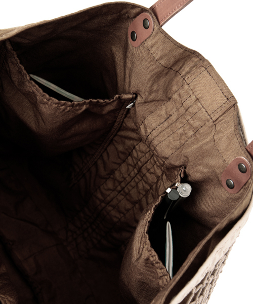 VAINL ARCHIVE（ヴァイナルアーカイブ）の「VAINL ARCHIVE×PORTER TOTE BAG（トートバッグ・メンズ・ブラウン/ネイビー・ONE SIZE）」の7枚目の写真