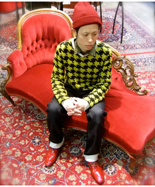 603（ロクマルサン）の「603 ニット帽（ニットキャップ/ビーニー・メンズ・ベージュ/ブラック/グレー/ダークグレー/ローズ/ワイン・FREE）」の10枚目の写真