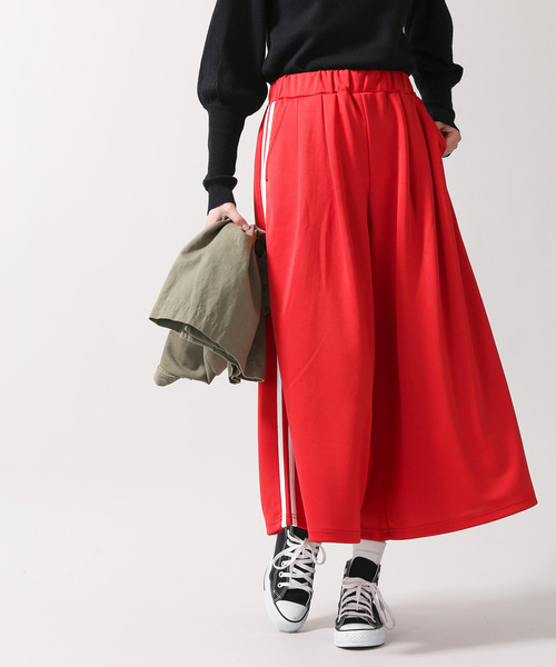 WEGO(ウィゴー)の「WEGO/サイドラインガウチョパンツ(その他パンツ・レディース・ブラック/レッド/ネイビー・FREE)」の12枚目の写真