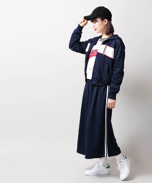 WEGO(ウィゴー)の「WEGO/サイドラインガウチョパンツ(その他パンツ・レディース・ブラック/レッド/ネイビー・FREE)」の7枚目の写真