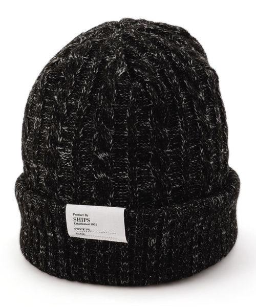 SHIPS（シップス）の「SU: ケーブル ワッチキャップ（ニットキャップ/ビーニー・メンズ・ネイビー/コバルトブルー/ブラック/ワイン/ダークグレー・ONE SIZE）」の8枚目の写真