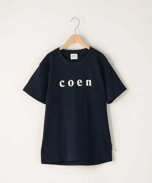 coen（コーエン）の「【WOMENS】coen(コーエン)ロゴTシャツ（Tシャツ/カットソー・レディース・ブラック/ホワイト/ネイビー/ライトピンク・MEDIUM/LARGE）」の3枚目の写真