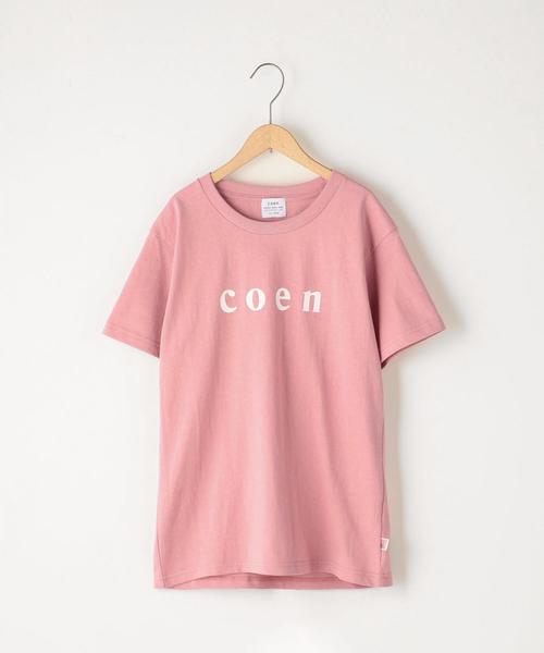 coen（コーエン）の「【WOMENS】coen(コーエン)ロゴTシャツ（Tシャツ/カットソー・レディース・ブラック/ホワイト/ネイビー/ライトピンク・MEDIUM/LARGE）」の4枚目の写真