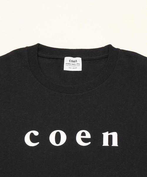 coen（コーエン）の「【WOMENS】coen(コーエン)ロゴTシャツ（Tシャツ/カットソー・レディース・ブラック/ホワイト/ネイビー/ライトピンク・MEDIUM/LARGE）」の7枚目の写真