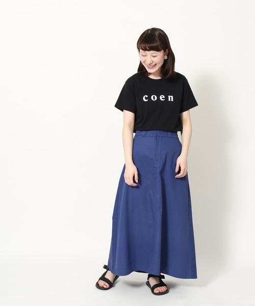 coen（コーエン）の「【WOMENS】coen(コーエン)ロゴTシャツ（Tシャツ/カットソー・レディース・ブラック/ホワイト/ネイビー/ライトピンク・MEDIUM/LARGE）」の15枚目の写真