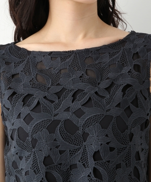 A part by（アパートバイ）の「PレースカサネブラウスNS 789631（シャツ/ブラウス・レディース・ホワイト/ネイビー・FREE）」の8枚目の写真