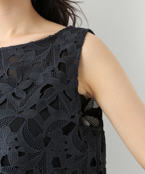 A part by（アパートバイ）の「PレースカサネブラウスNS 789631（シャツ/ブラウス・レディース・ホワイト/ネイビー・FREE）」の9枚目の写真