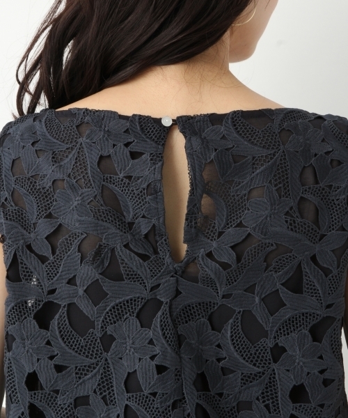 A part by（アパートバイ）の「PレースカサネブラウスNS 789631（シャツ/ブラウス・レディース・ホワイト/ネイビー・FREE）」の11枚目の写真