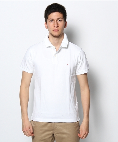 TOMMY HILFIGER（トミーヒルフィガー）の「NEW TOMMY KNIT POLO（ポロシャツ・メンズ・レッド/グレー/ネイビー/ホワイト・XX-LARGE/SMALL/X-LARGE/MEDIUM/LARGE）」の2枚目の写真