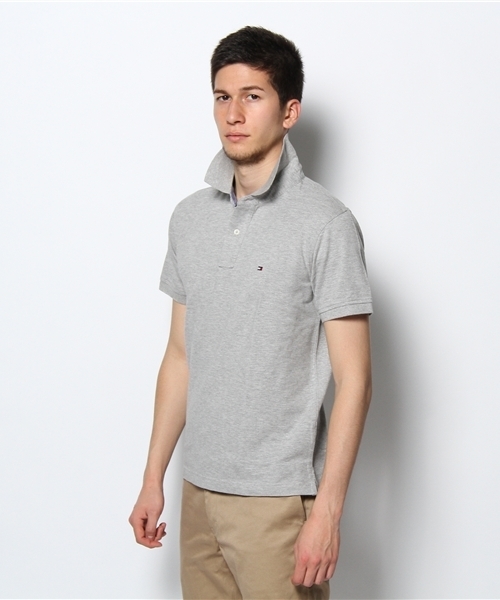 TOMMY HILFIGER（トミーヒルフィガー）の「NEW TOMMY KNIT POLO（ポロシャツ・メンズ・レッド/グレー/ネイビー/ホワイト・XX-LARGE/SMALL/X-LARGE/MEDIUM/LARGE）」の5枚目の写真