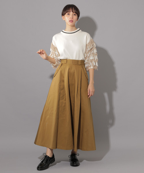 PAGEBOY(ページボーイ)の「スパイラルスリーブプルオーバー(スウェット・レディース・ブラック/オフホワイト/ボルドー・FREE)」の6枚目の写真