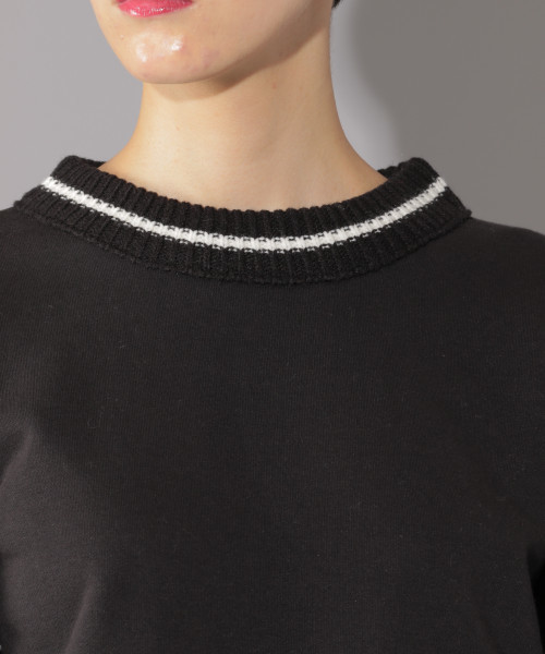 PAGEBOY(ページボーイ)の「スパイラルスリーブプルオーバー(スウェット・レディース・ブラック/オフホワイト/ボルドー・FREE)」の12枚目の写真