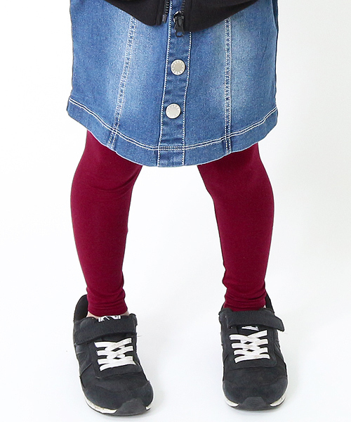 devirock（デビロック）の「全15色 天使のレギンス 10分丈（レギンス/スパッツ・キッズ・マスタード/ホワイト系その他/ブラック系その他/ブラック系その他2/ブラック系その他3/杢グレー/ダークネイビー/ホワイト/ブルー系その他/パープル系その他/ワイン/ブラック/ヘザーチャコール/スモークピンク/カーキ・160cm/150cm/140cm/130cm/120cm/110cm/100cm/90cm/80ｃｍ）」の15枚目の写真