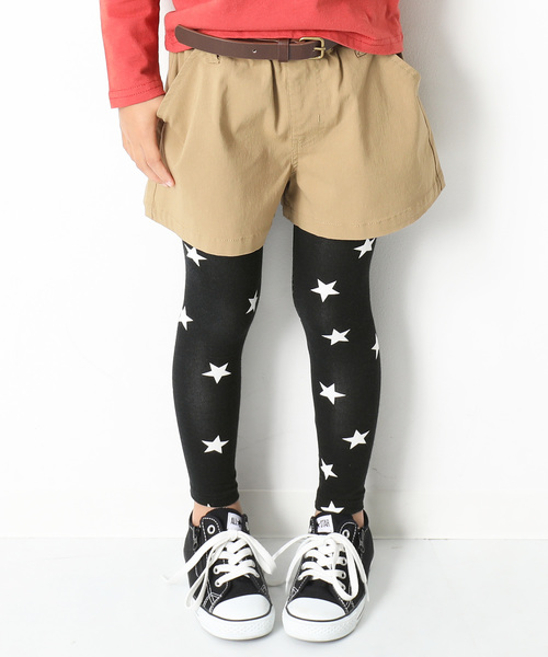 devirock（デビロック）の「全15色 天使のレギンス 10分丈（レギンス/スパッツ・キッズ・マスタード/ホワイト系その他/ブラック系その他/ブラック系その他2/ブラック系その他3/杢グレー/ダークネイビー/ホワイト/ブルー系その他/パープル系その他/ワイン/ブラック/ヘザーチャコール/スモークピンク/カーキ・160cm/150cm/140cm/130cm/120cm/110cm/100cm/90cm/80ｃｍ）」の7枚目の写真