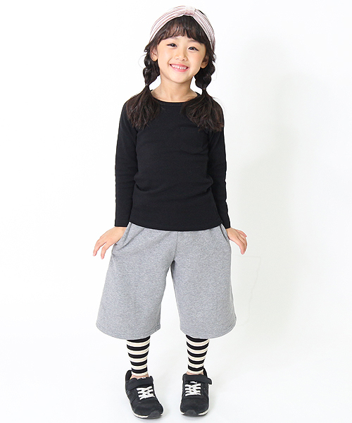 devirock（デビロック）の「全15色 天使のレギンス 10分丈（レギンス/スパッツ・キッズ・マスタード/ホワイト系その他/ブラック系その他/ブラック系その他2/ブラック系その他3/杢グレー/ダークネイビー/ホワイト/ブルー系その他/パープル系その他/ワイン/ブラック/ヘザーチャコール/スモークピンク/カーキ・160cm/150cm/140cm/130cm/120cm/110cm/100cm/90cm/80ｃｍ）」の19枚目の写真