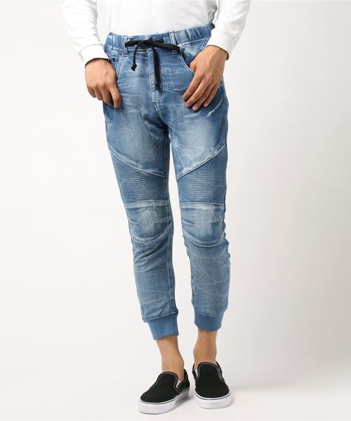 VENCEEXCHANGE(ヴァンスエクスチェンジ)の「ドビーバイカーデニムパンツ(その他パンツ・メンズ・ネイビー/グレー/ブルー・S/M/L)」の8枚目の写真