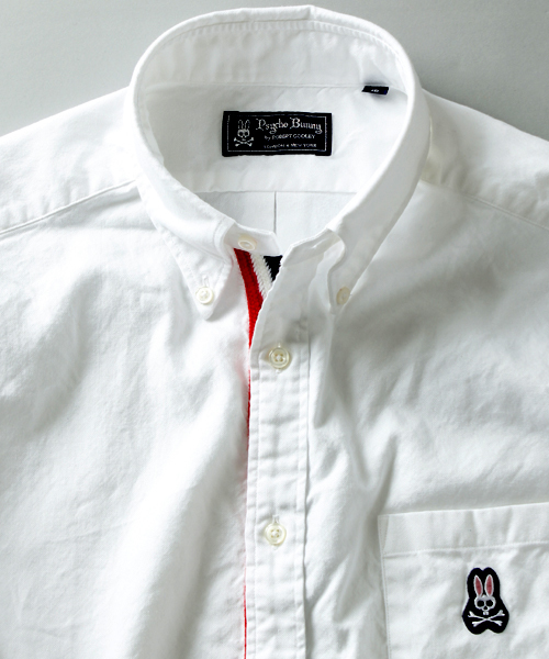 Psycho Bunny（サイコバニー）の「Psycho Bunny×International Gallerly BEAMS / オックスフォード BDシャツ（シャツ/ブラウス・メンズ・ホワイト/ブルー・SMALL/MEDIUM/LARGE/X-LARGE）」の6枚目の写真