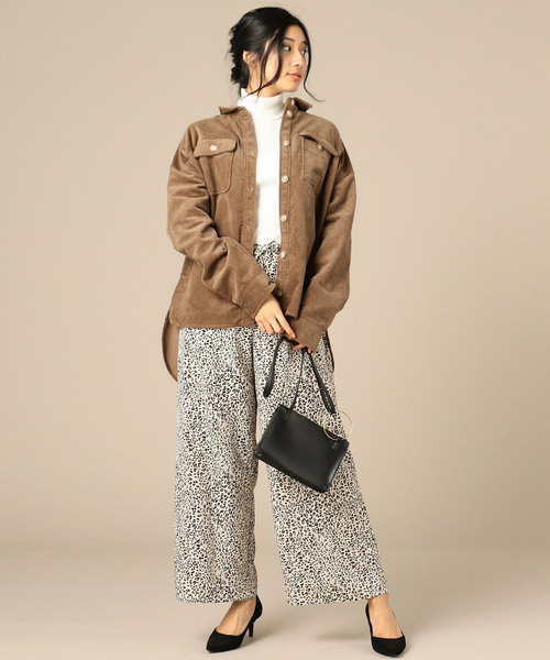 Doux archives（ドゥアルシーヴ）の「ヒョウ柄パンツ（その他パンツ・レディース・オフホワイト/キャメル・FREE）」の9枚目の写真