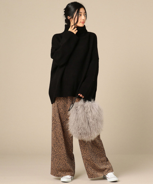 Doux archives（ドゥアルシーヴ）の「ヒョウ柄パンツ（その他パンツ・レディース・オフホワイト/キャメル・FREE）」の7枚目の写真