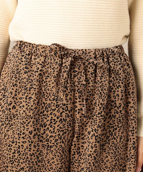 Doux archives（ドゥアルシーヴ）の「ヒョウ柄パンツ（その他パンツ・レディース・オフホワイト/キャメル・FREE）」の5枚目の写真