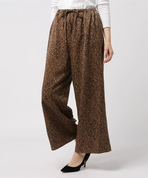 Doux archives（ドゥアルシーヴ）の「ヒョウ柄パンツ（その他パンツ・レディース・オフホワイト/キャメル・FREE）」の13枚目の写真