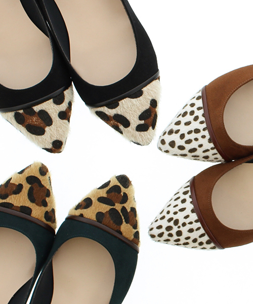 JELLY BEANS（ジェリービーンズ）の「【Made in Japan】アニマルコンビパンプス(138-1070)JELLY BEANS(ジェリービーンズ)（パンプス・レディース・ブラック/グリーン/キャメル・22.5/23/23.5/24/24.5）」の12枚目の写真