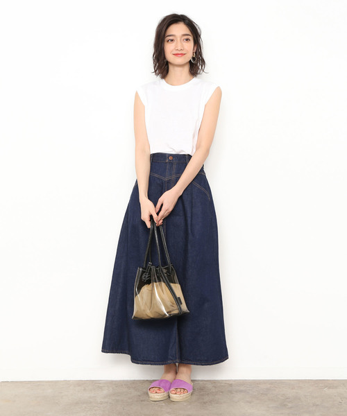 HANES(ヘインズ)の「【Hanes FOR BIOTOP】Sleeveless T-Shirts(Tシャツ/カットソー・レディース・ホワイト・0)」の4枚目の写真