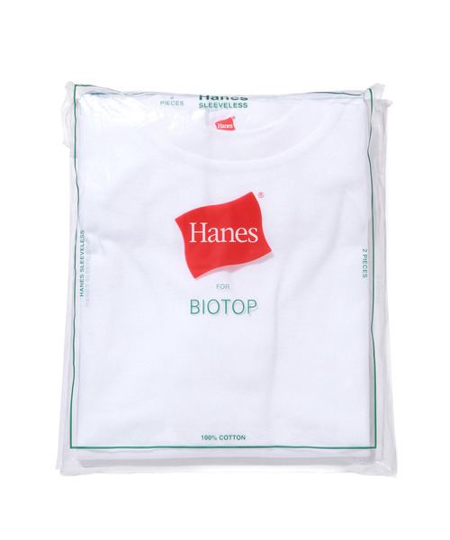 HANES(ヘインズ)の「【Hanes FOR BIOTOP】Sleeveless T-Shirts(Tシャツ/カットソー・レディース・ホワイト・0)」の6枚目の写真