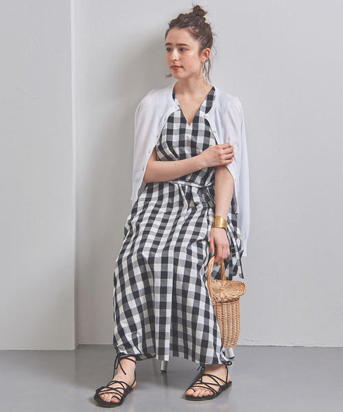 UNITED ARROWS（ユナイテッドアローズ）の「UBCB ハイツイストコットン クルーネック カーディガン†◆（カーディガン/ボレロ・レディース・ベージュ/ケリー/ネイビー/ホワイト/ブラック・FREE）」の2枚目の写真