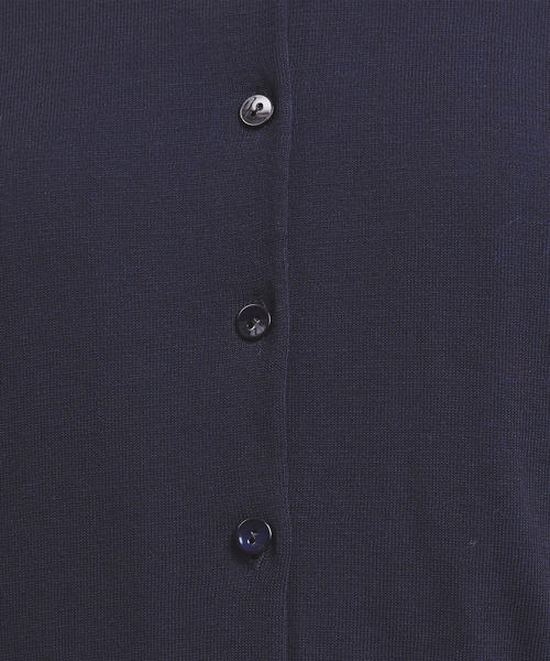 UNITED ARROWS（ユナイテッドアローズ）の「UBCB ハイツイストコットン クルーネック カーディガン†◆（カーディガン/ボレロ・レディース・ベージュ/ケリー/ネイビー/ホワイト/ブラック・FREE）」の13枚目の写真