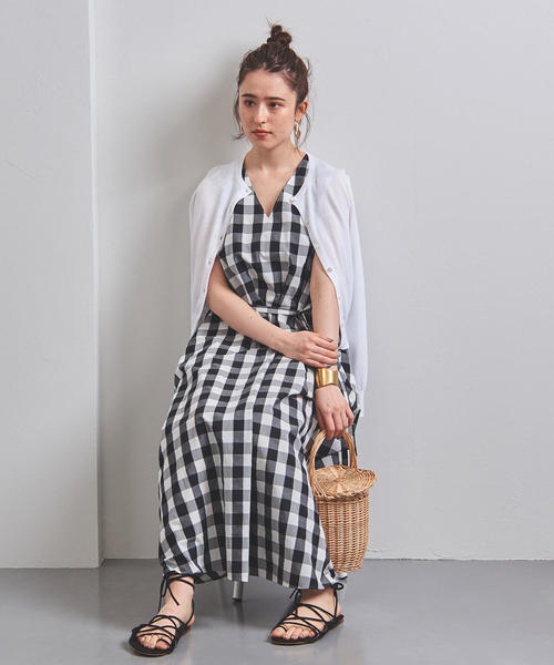 UNITED ARROWS（ユナイテッドアローズ）の「UBCB ハイツイストコットン クルーネック カーディガン†◆（カーディガン/ボレロ・レディース・ベージュ/ケリー/ネイビー/ホワイト/ブラック・FREE）」の9枚目の写真