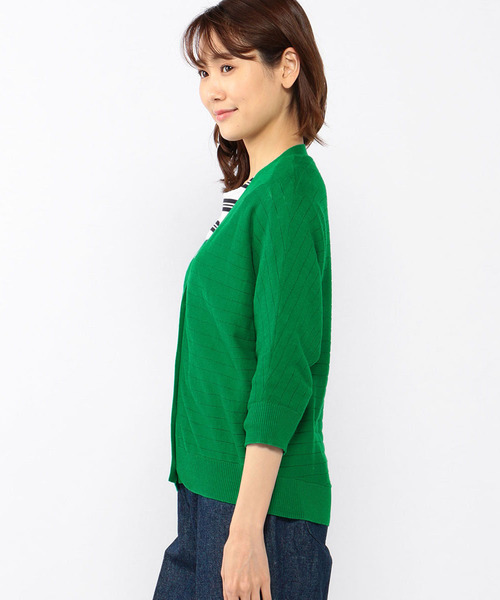 Petit Honfleur(プチオンフルール)の「◇カタログ掲載◇【WASHABLE・麻シリーズ】7分袖カーディガン(カーディガン/ボレロ・レディース・ホワイト/グレー/グリーン・M size/L size)」の13枚目の写真